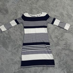 Lilly Pulitzer navy blue and white striped dress